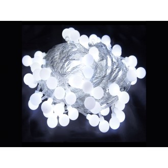 LED osvětlení - Vánoční osvětlení na stromeček LED koule bílé