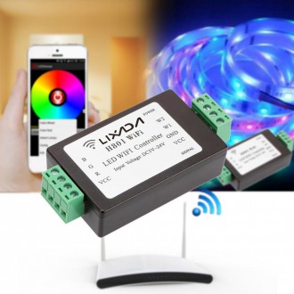 LED osvětlení - Dálkové ovládání LED pásků WIFI Controller