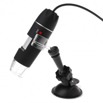 Endoskop, mikroskop, lupa - Digitální USB mikroskop 1000x ZOOM zvětšení s přísavkou