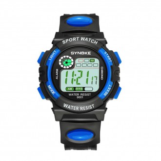 Hodinky - Dětské digitální hodinky značky Synoke modré