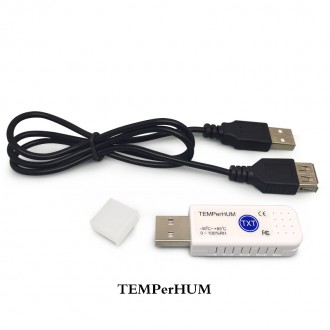 Příslušenství pro počítače - USB teploměr a vlhkoměr TEMPerHum TXT do PC