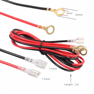 Nabíječka, adaptér, redukce - Propojovací kabel s pojistkou a konektory