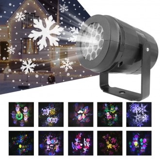 LED osvětlení - Dekorativní venkovní RGB LED projektor