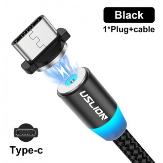 Příslušenství pro mobily - Magnetický USB-C kabel s LED