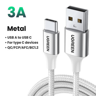 Příslušenství pro mobily - Ugreen USB datový a nabíjecí kabel USB-C typ C nylon