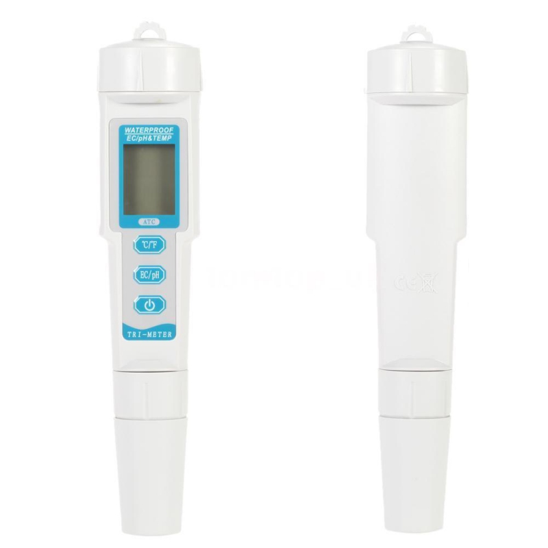 Digitální měřič vodivosti EC a pH s měřením teploty + dárek Stylus pro kapacitní displeje zdarma