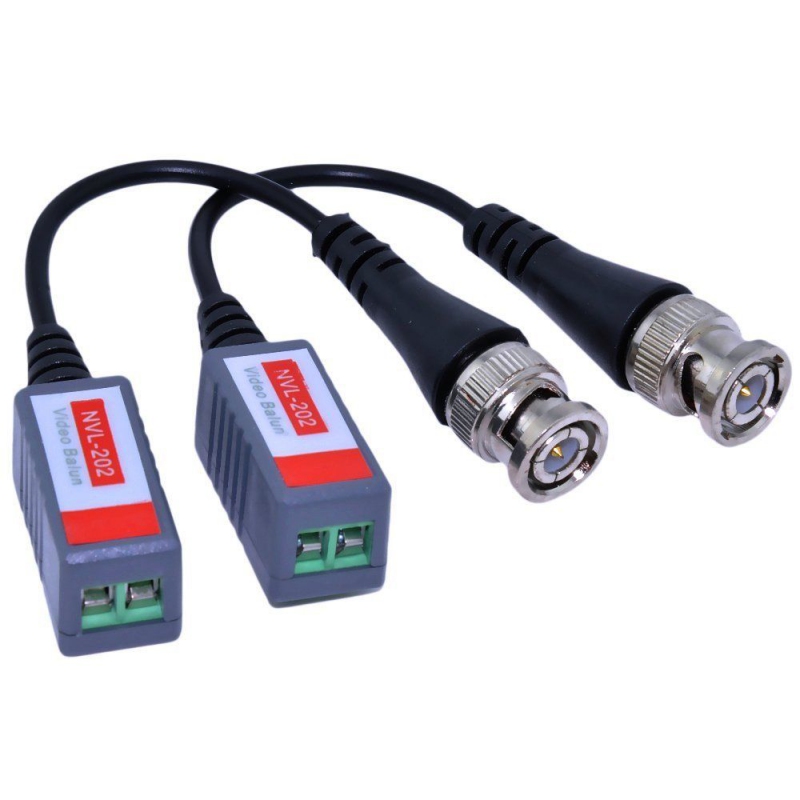 Video balun pasivní převodník koaxiálního kabelu BNC/UTP + dárek Mini stylus pro kapacitní displeje zdarma