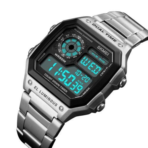 Digitální hodinky Skmei 1335 Silver + dárek Stylus pro kapacitní displeje zdarma