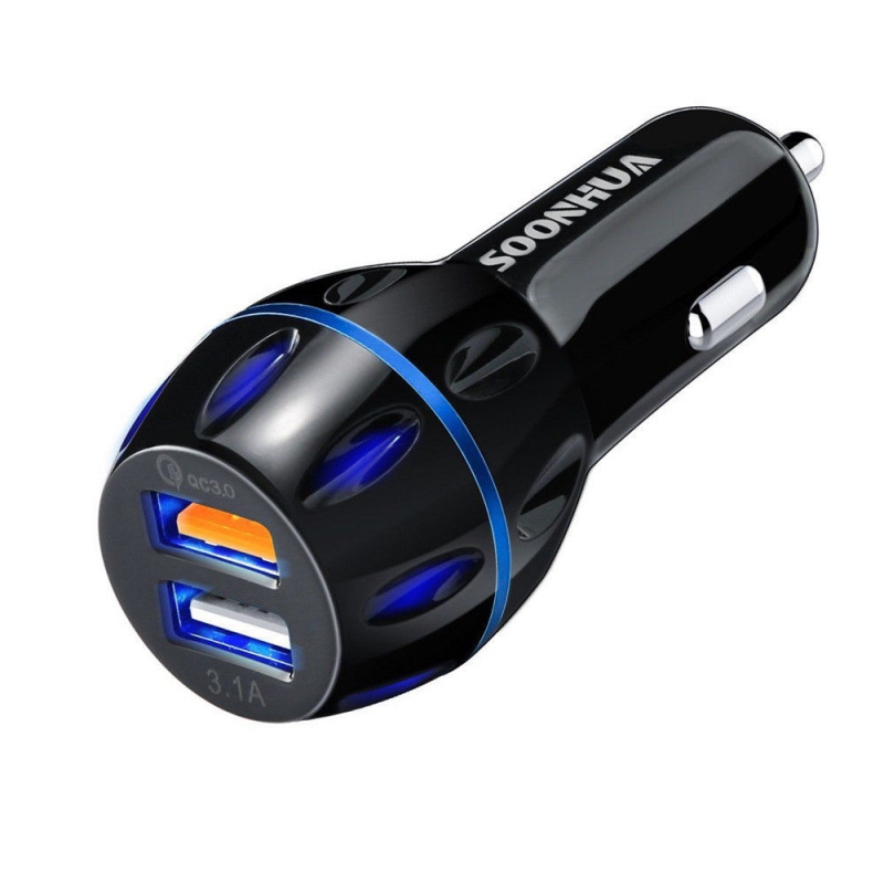 USB Autonabíječka s rychlonabíjením Qualcomm Quick Charge 3.0 + dárek Mini stylus pro kapacitní displeje zdarma