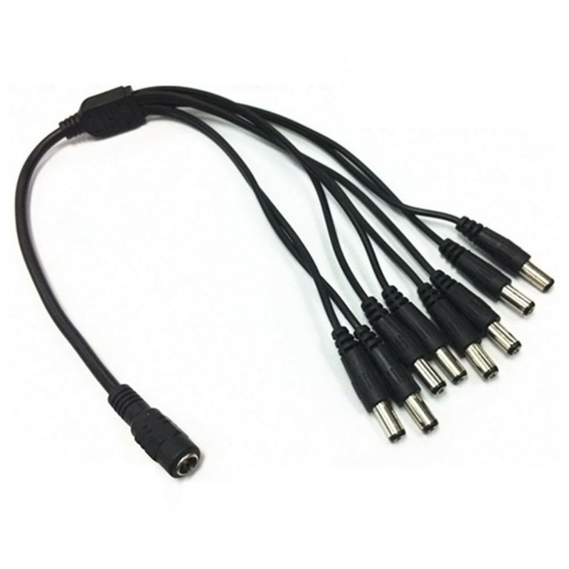 Napájecí kabel rozbočovač splitter 1 samice 8 samců + dárek Stylus pro kapacitní displeje zdarma