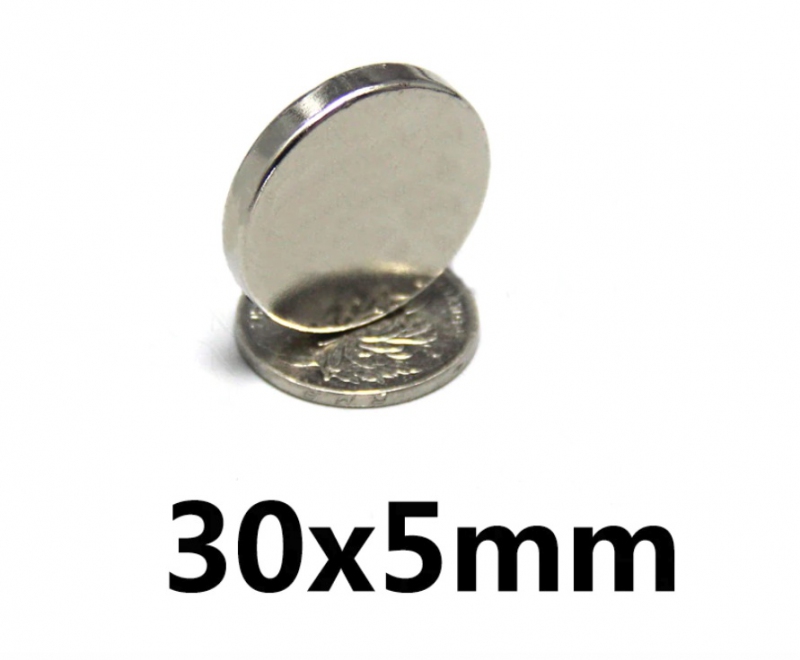 Neodymový magnet 30 x 5 mm + dárek Stylus pro kapacitní displeje zdarma