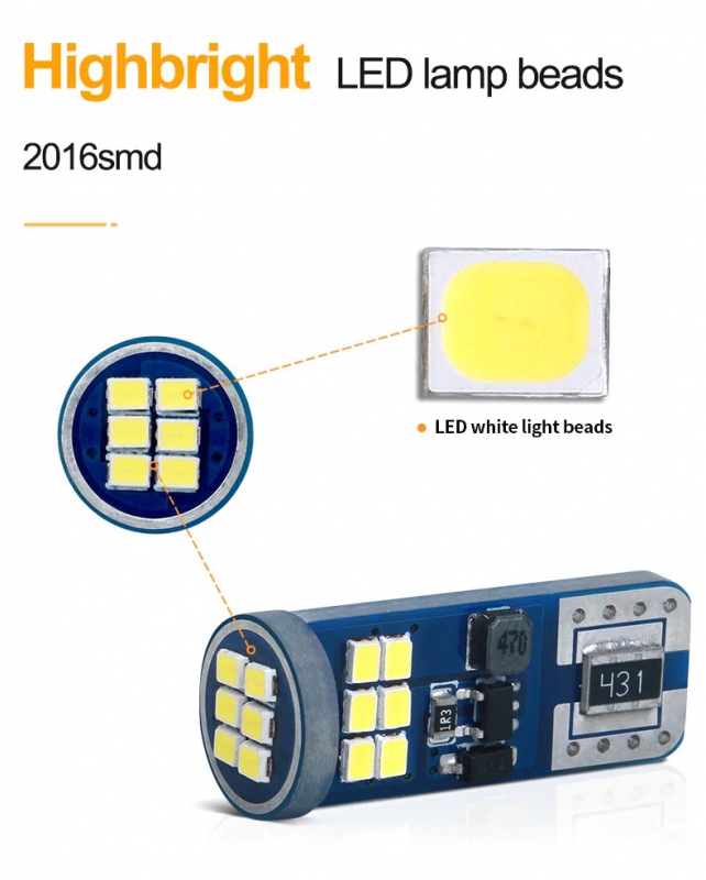 LED žárovka T10 W5W 18x 2016SMD + dárek Stylus pro kapacitní displeje zdarma