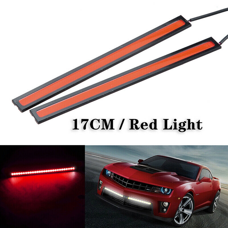 2x COB LED pásek do auta 12V 6W červená + dárek Stylus pro kapacitní displeje zdarma