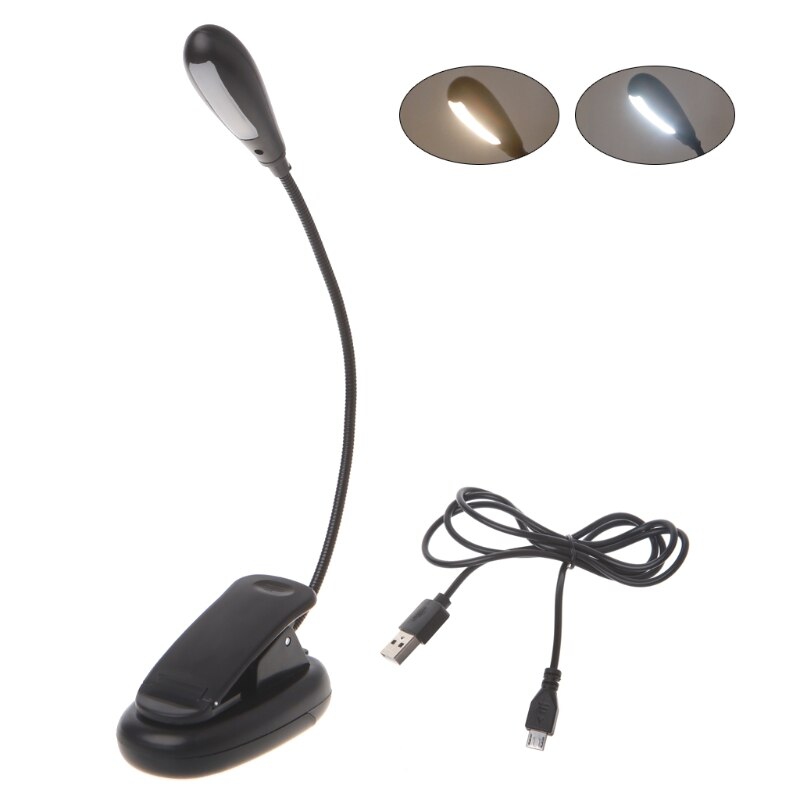 Led lampička s klipsnou a ohebným krkem 7x LED + dárek Stylus pro kapacitní displeje zdarma
