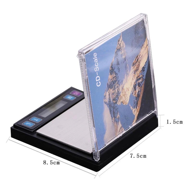 Digitální váha v CD obalu 200g 0,01g + dárek Stylus pro kapacitní displeje zdarma