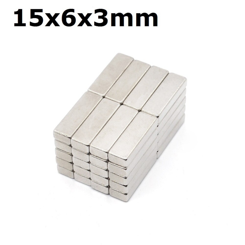 10 kusů Neodymový magnet 15 x 6 x 3 mm + dárek Stylus pro kapacitní displeje zdarma