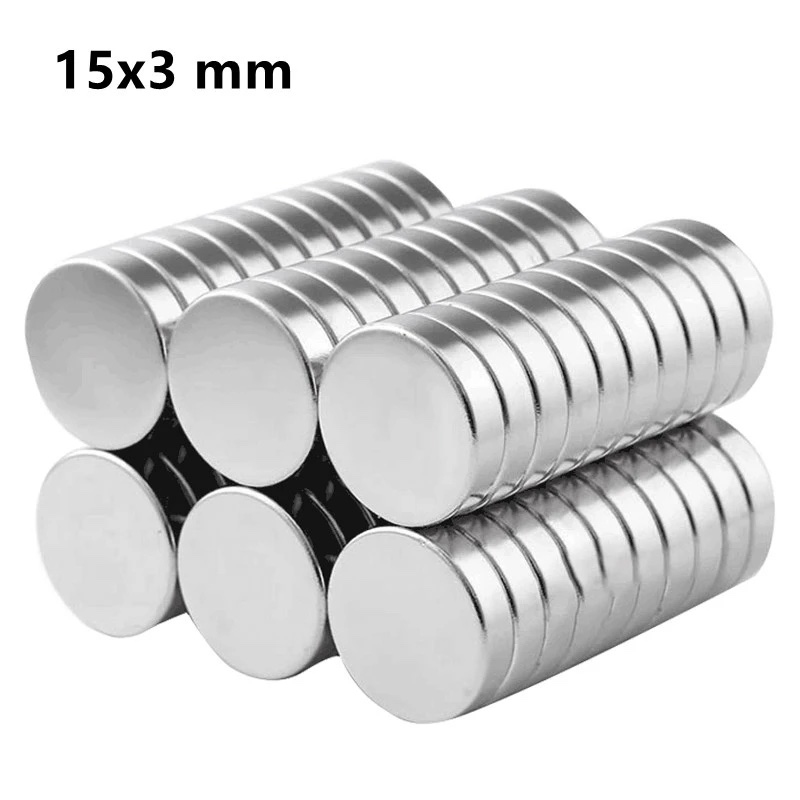 10 kusů Neodymový magnet 15 x 3 mm + dárek Stylus pro kapacitní displeje zdarma