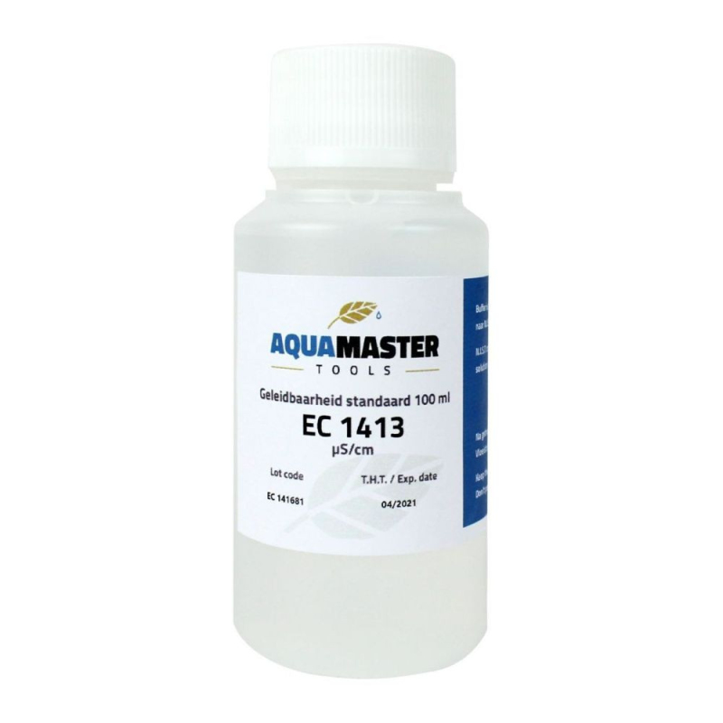 Aqua Master Tools EC 1413µS 100 ml kalibrační roztok + dárek Mini stylus pro kapacitní displeje zdarma