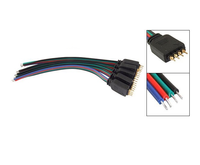 4 pinový Flexibilní konektor pro LED pásek (samec) + dárek Stylus pro kapacitní displeje zdarma