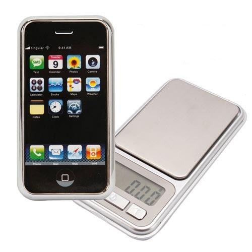 Digitální váha ve tvaru iPhone 500g, 0,1g + dárek Stylus pro kapacitní displeje zdarma
