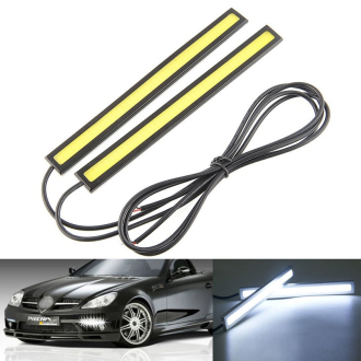 2x COB LED pásek do auta 12V 6W bílá