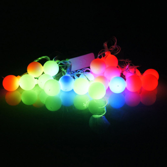Vánoční osvětlení na stromeček LED koule barevné