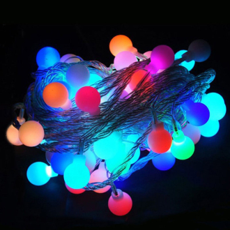 Vánoční osvětlení na stromeček LED koule barevné