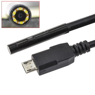 USB endoskop pro Android a počítač s osvětlením 2m