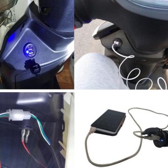 2x USB nabíječka voděodolná zásuvka do panelu