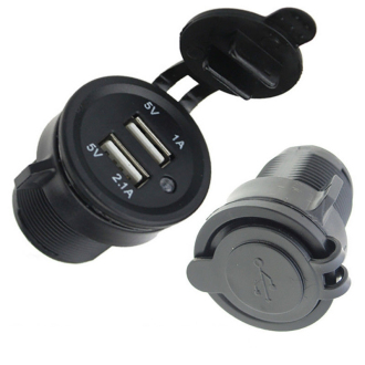 2x USB nabíječka voděodolná zásuvka do panelu