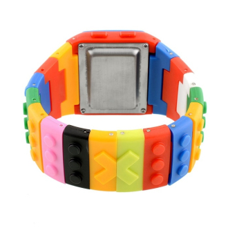 digitální hodinky z Lego kostek