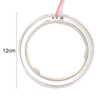 2x COB LED kroužek průměr 120 mm - Bílý