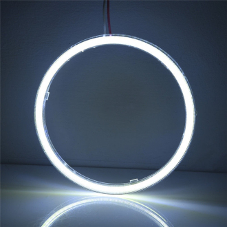 2x COB LED kroužek průměr 120 mm - Bílý