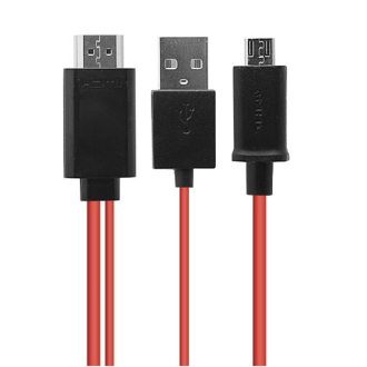 MHL HDTV kabel s micro USB na propojení do HDMI
