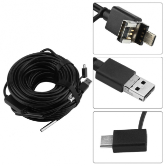 USB endoskop kamera s led osvětlením 20m