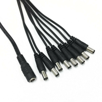 Napájecí kabel rozbočovač splitter 1 samice 8 samců