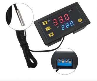 Digitální termostat panelový LCD DC 12V W3230