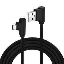 Nylonový kabel USB Micro 3M černý