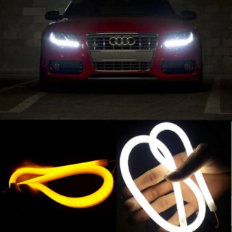 2x LED DRL denní svícení s funkcí blinkru 30cm