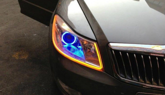 2x LED DRL denní svícení s funkcí blinkru 30cm