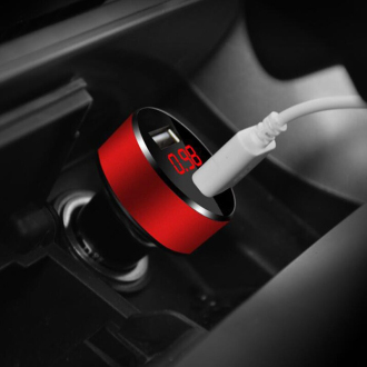 USB autonabíječka s rychlonabíjením Qualcomm a voltmetr