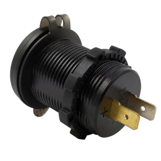 USB zásuvka do panelu, voltmetr a vypínač