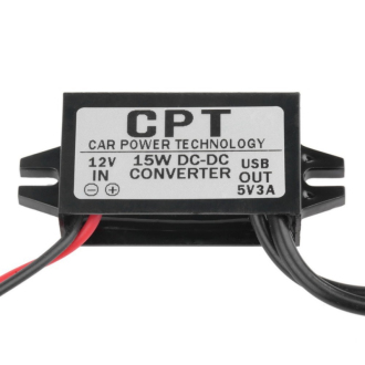 Měnič napětí 12V 5V 3A 2x USB