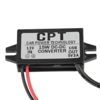 Měnič napětí 12V 5V 3A USB