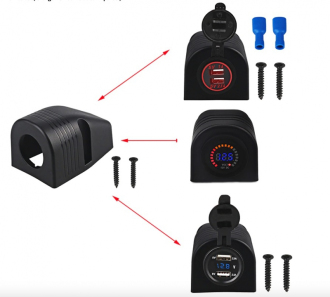 Montážní panel pro USB nabíječky
