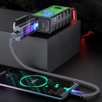 SAE univerzální nabíječka USB + TYPE C s voltmetrem