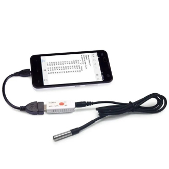 USB teploměr TEMPer2 s čidlem do PC
