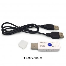 USB teploměr a vlhkoměr TEMPerHum TXT do PC