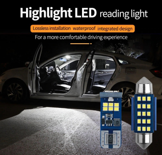 LED auto žárovka C5W 15x 2016SMD 39mm