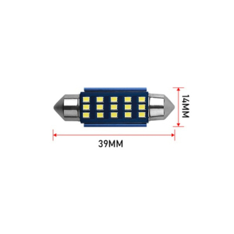 LED auto žárovka C5W 15x 2016SMD 39mm